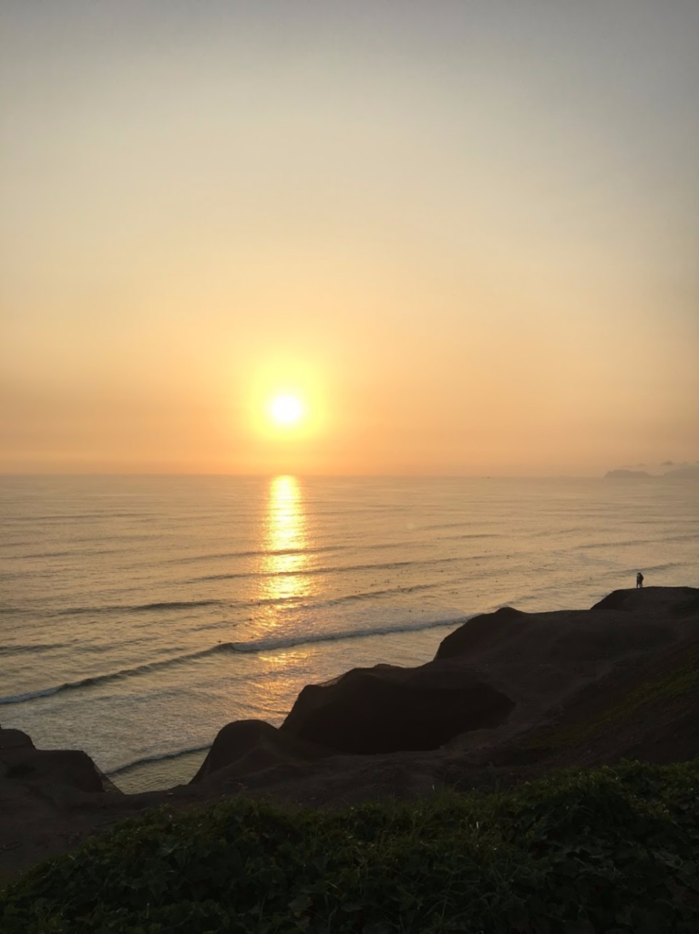 Sunset Miraflores Lima Peru