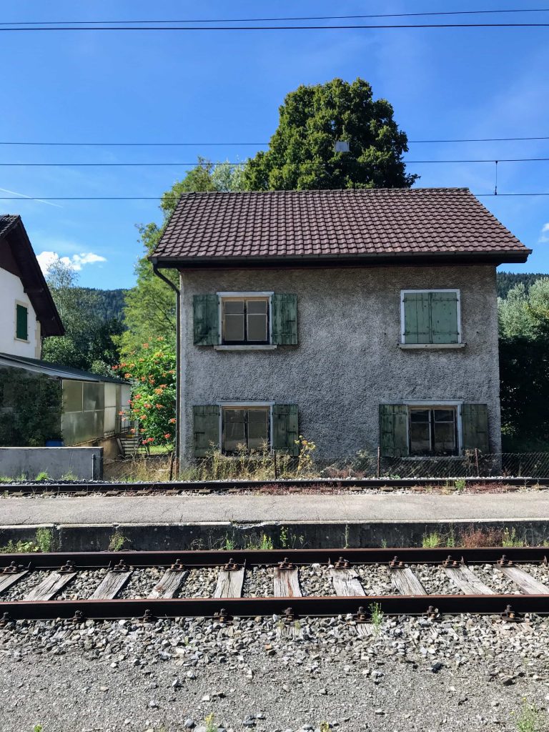 Train station Motiers, Switzerland