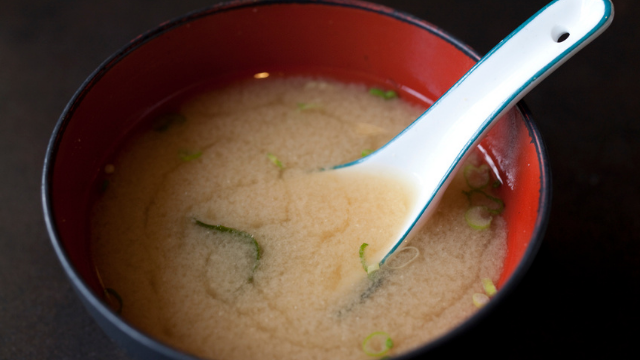 Scallion Miso Soup for colds Japan