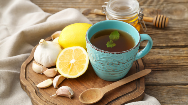 Brazil home cold cures garlic tea